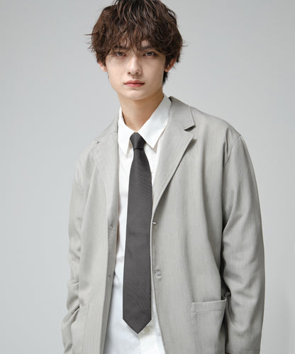 SUI-1998 ネクタイ 7cm チャコールグレー シンプル フォーマル メンズ ネクタイ kkne18