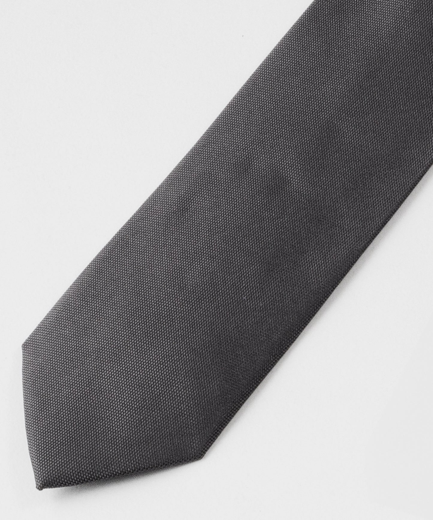 SUI-1998 ネクタイ 7cm チャコールグレー シンプル フォーマル メンズ ネクタイ kkne18
