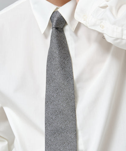 SUI-1998 ネクタイ 6cm シルバー ダークグレー シンプル 二色糸 メンズ ネクタイ kkne2
