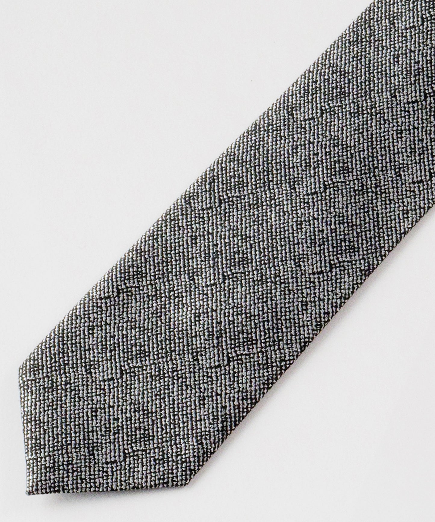 SUI-1998 ネクタイ 6cm シルバー ダークグレー シンプル 二色糸 メンズ ネクタイ kkne2