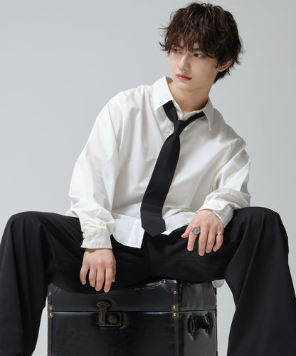 SUI-1998 ネクタイ 7cm マットブラック シンプル フォーマル メンズ ネクタイ kkne20