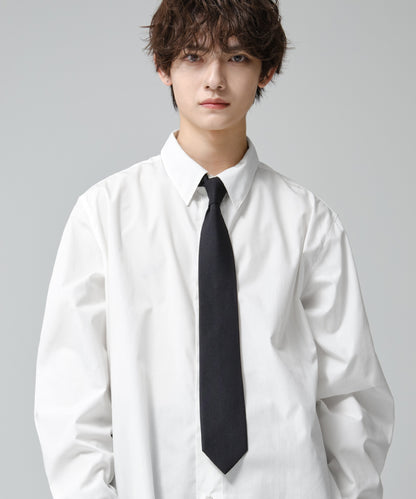 SUI-1998 ネクタイ 7cm マットブラック シンプル フォーマル メンズ ネクタイ kkne20