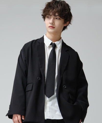 SUI-1998 ネクタイ 7cm マットブラック シンプル フォーマル メンズ ネクタイ kkne20