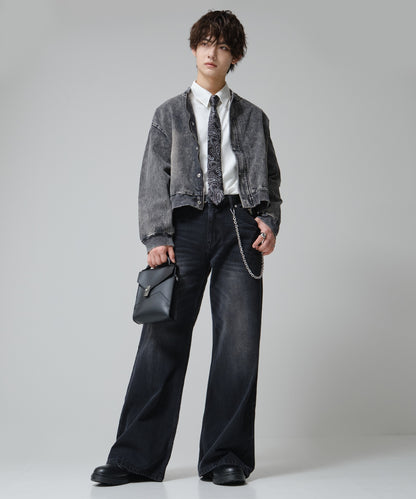 SUI-1998 ネクタイ 6cm ブラック シルバーペイズリー エレガント 柄 メンズ ネクタイ kkne4