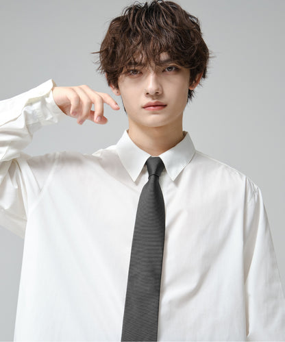 SUI-1998 ネクタイ 6cm チャコールグレー シンプル フォーマル メンズ ネクタイ kkne8