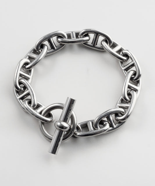 SUI-1998 ブレスレット 太 アンカーチェーン アンカー チェーン マンテル シルバー ステンレス 幅1.2cm 極太 メンズ kksb264