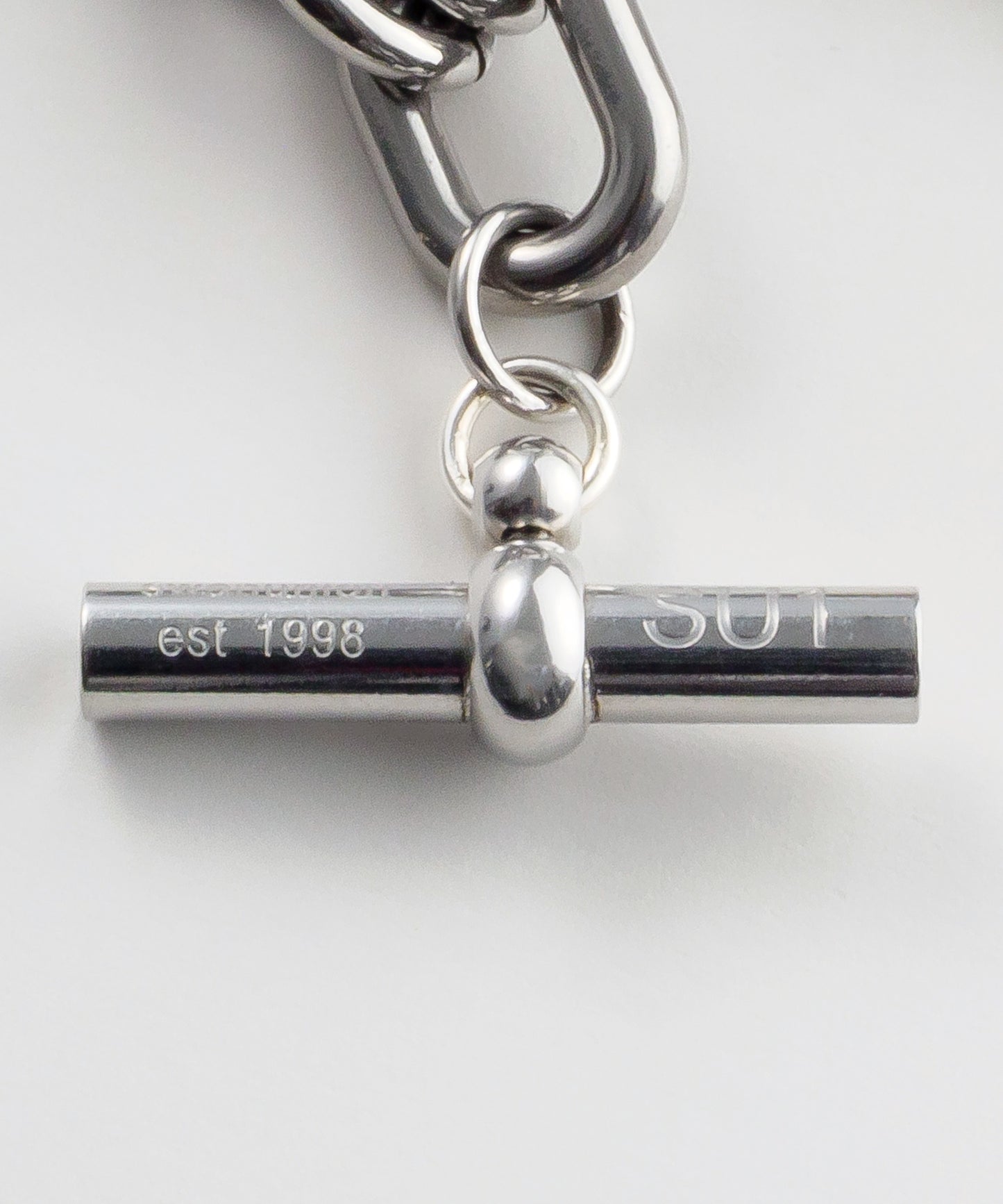 SUI-1998 ブレスレット シンプル あずきチェーン あずき チェーン マンテル シルバー ステンレス 幅1.2cm 極太 メンズ kksb268