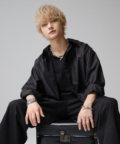 SUI-1998 ブレスレット Uチェーン チェーン マンテル シルバー ステンレス 幅1cm 極太 メンズ kksb272