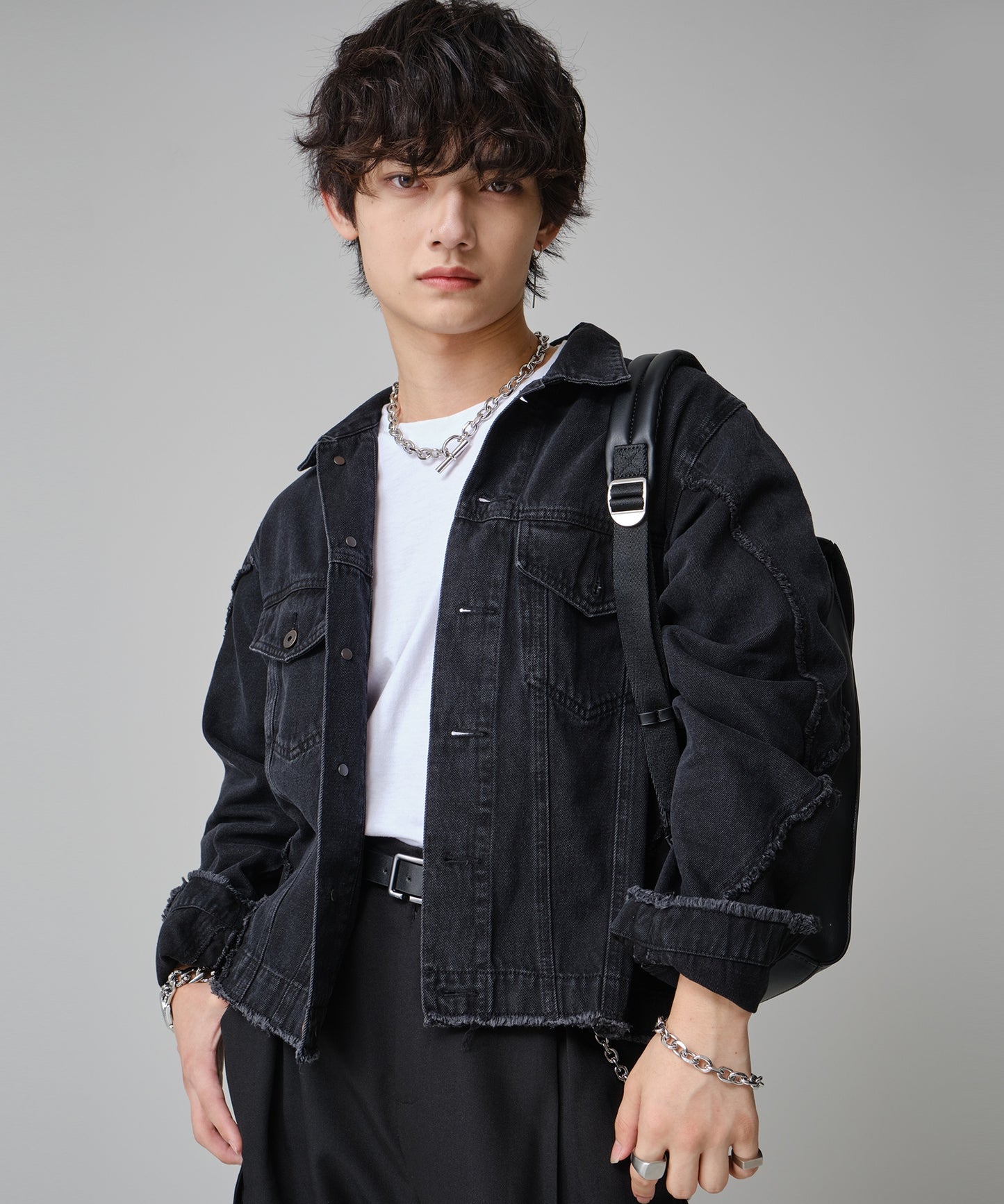 SUI-1998 ネックレス シンプル カット あずきチェーン あずき チェーン シンプル マンテル シルバー ステンレス 極太 メンズ kksn194